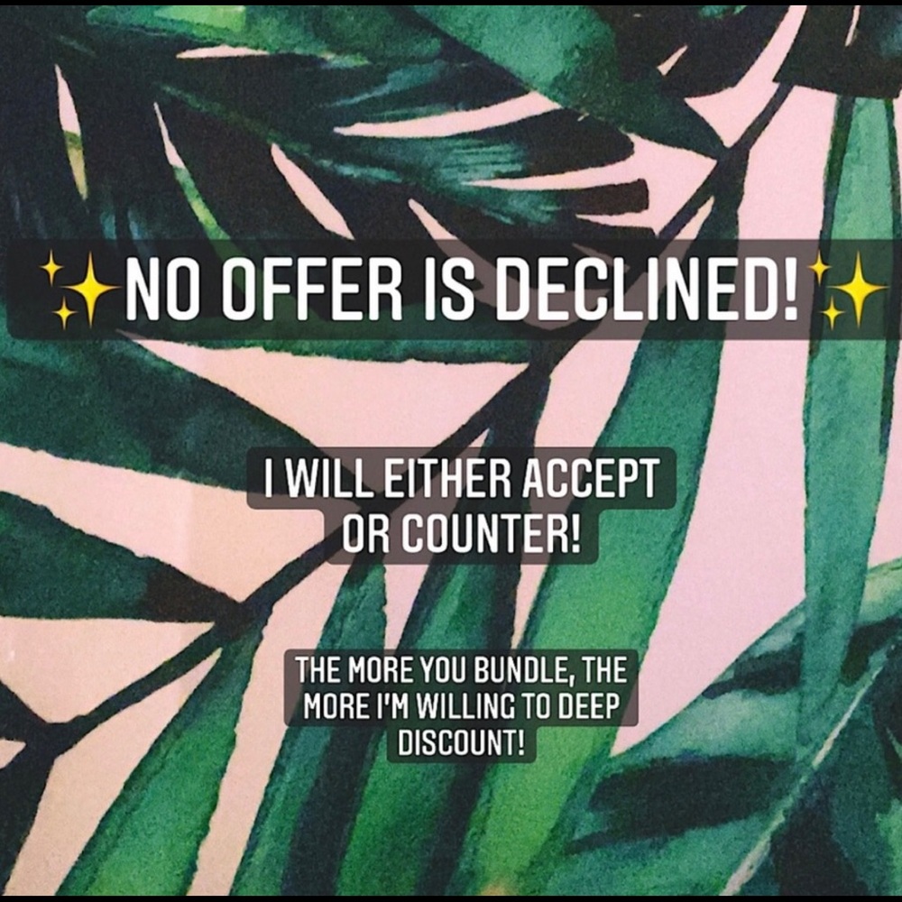 Feel free to make an offer … please be respectful